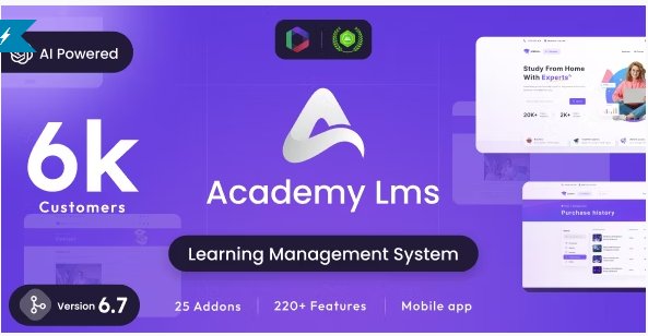 Academy LMS - Learning Management System v6.7 - nulled Free Download