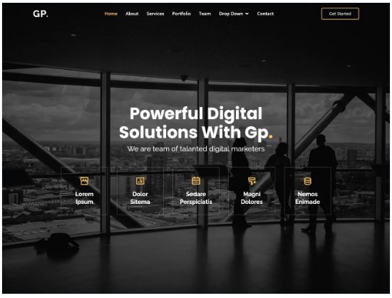Gp Multipurpose Bootstrap Template Free Download