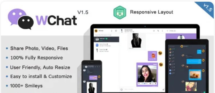 Wchat - Fully Responsive PHP AJAX Chat Script V1.6 - Nulled Free Download